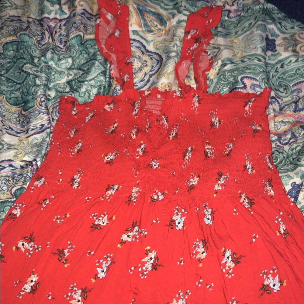 Red summer tank top